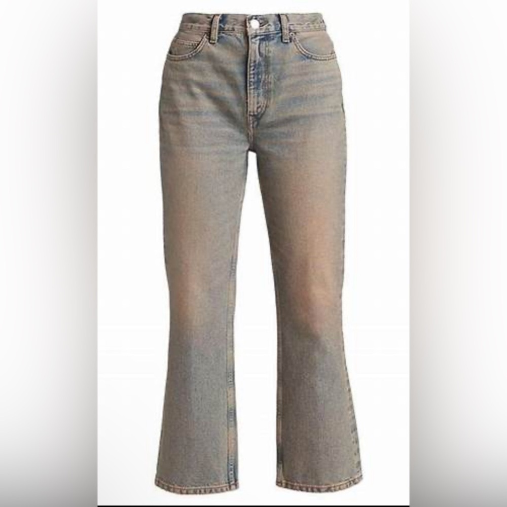 Re/Done | Women’s 70s Loose Flare High Rise jeans | Tinted Blush